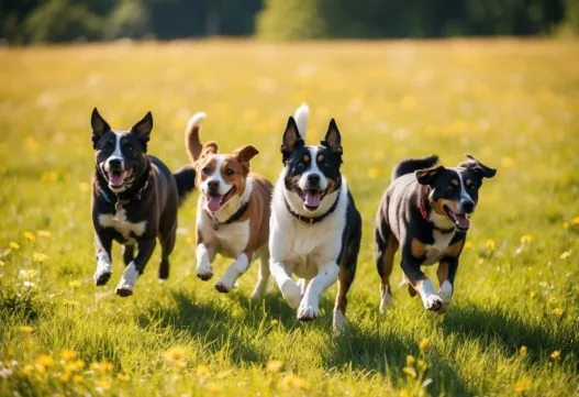 Glade hunde uden hundeline